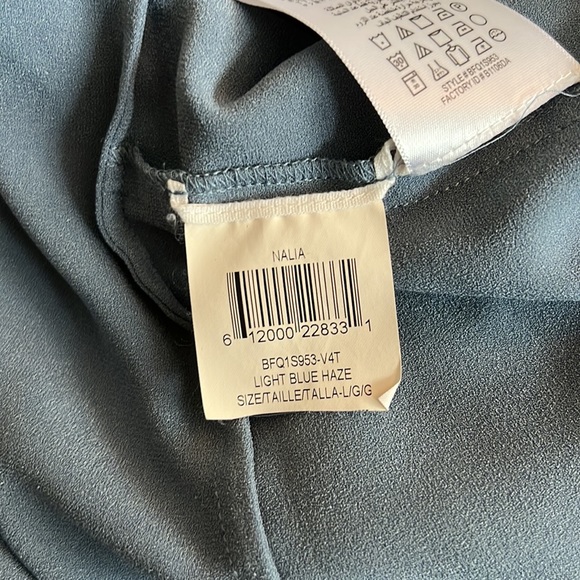 BCBG Nalia Light Blue Blouse - Picture 11 of 11